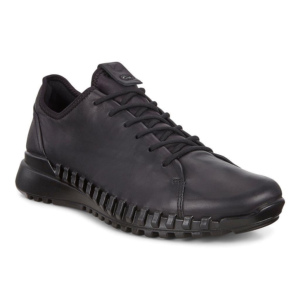 Ecco Zipflex Mens Casual Shoes In Black Outlet - India SMH-507914